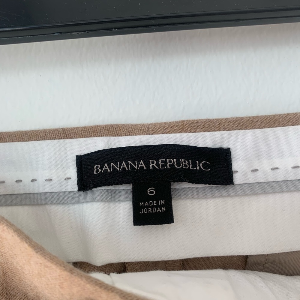 Banana Republic Womens Sloan Dress Pants Tan Size 6 Small - Picture 7 of 9